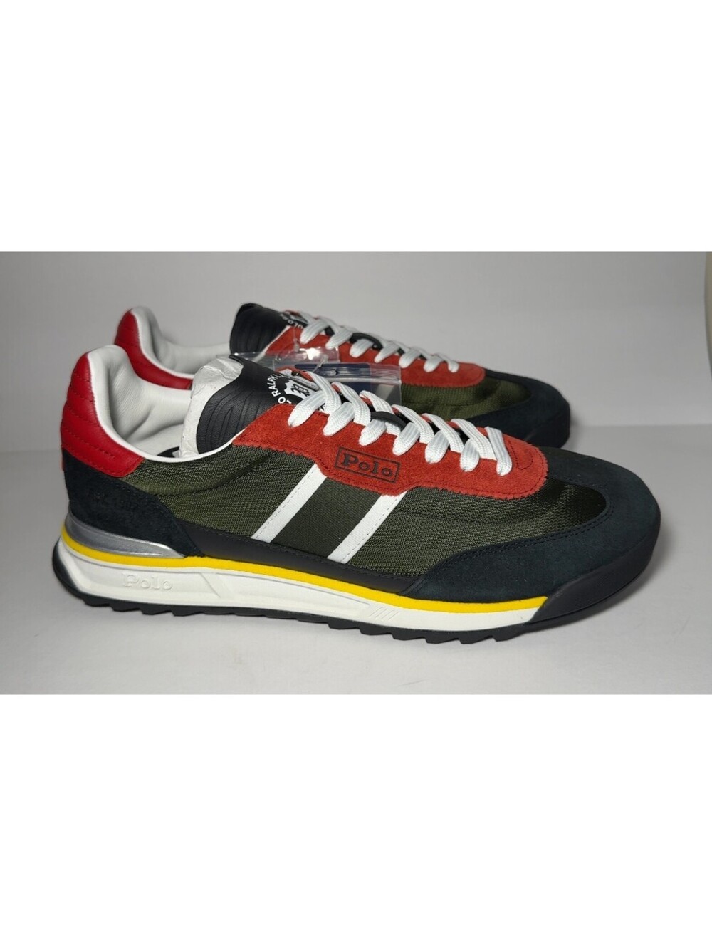 Polo Ralph Lauren Varick Sneakers Men's 9.5 D Multi-Color Suede Nylon